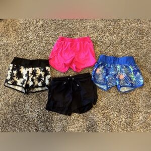 Kids Girls Shorts Set of 4, Size 7/8, Medium